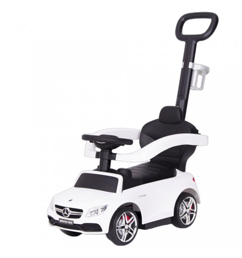 Mercedes Amg C63 - jeździk dla dziecka z pchaczem | Biały